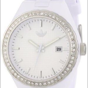 Adidas white wrist sport watch with original box